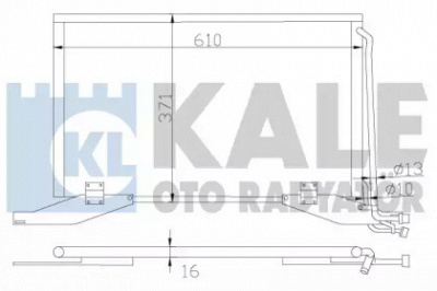 KALE OTO RADYATOR 392800 -  Конденсатор, кондиционер
